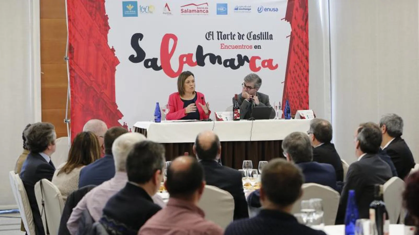 Milagros Marcos ha intervenido en los Encuentros en Salamanca, organizados por El Norte de Castilla, con la ponencia 'La cadena de valor: el equilibrio necesario para la economía de Castilla y León',