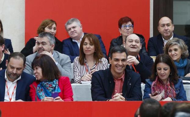 Pedro Sánchez, en la reunión del Comité Federal.