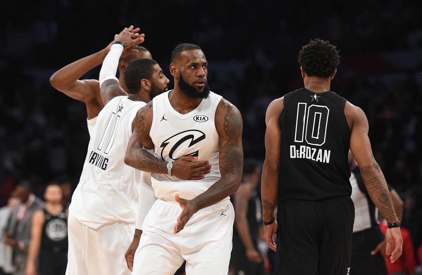 Las mejores imágenes del All Star de la NBA en el que LeBron James ha sido elegido el MVP.