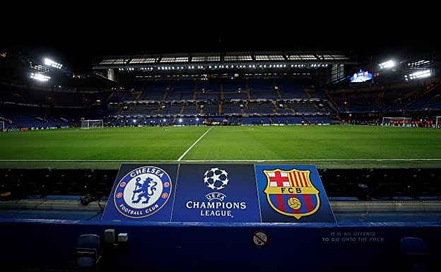 Imagen de Stamford Bridge antes del partido. 