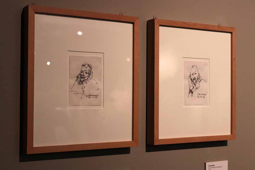 La exposición 'Una mirada a Cervantes' se muestra en la Sala de Exposiciones Pedro Torrecilla, del 22 de febrero al 25 de marzo