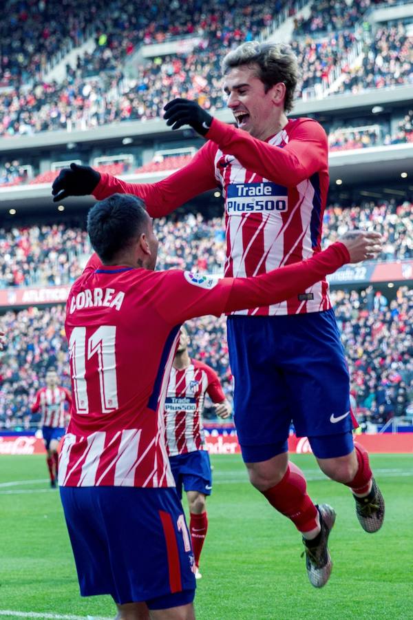 Los tantos de Griezmann, Vitolo, que volvió a la titularidad, y Correa, dan la victoria al cuadro madrileño ante el equipo gallego. 