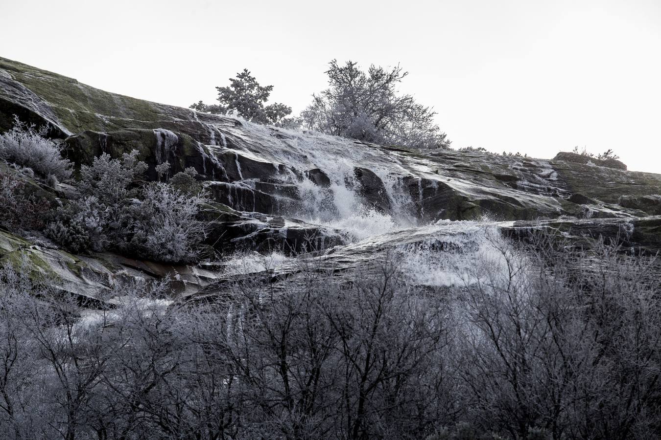 Cascada El Chorro Grande en La Ganja (Segovia).