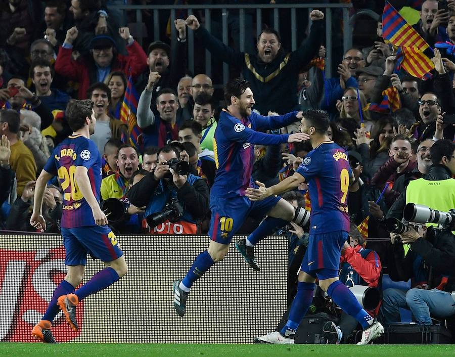 El Barça logró el pase a cuartos de final de la Liga de Campeones tras imponerse al Chelsea en el Camp Nou por 3-0 con un doblete de Messi y otro tanto de Dembélé