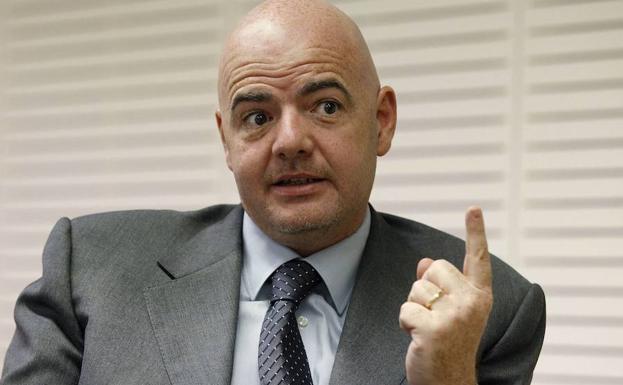 Infantino, durante una entrevista. 