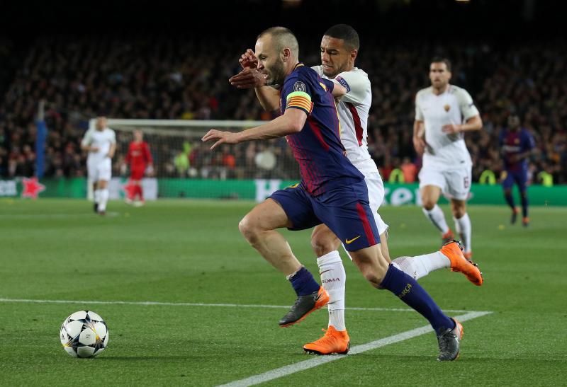 Encuentro de ida de los cuartos de final de la Champions League