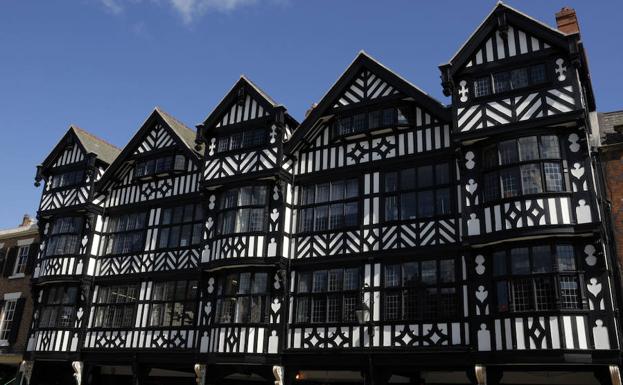 Viviendas Tudor en Chester.