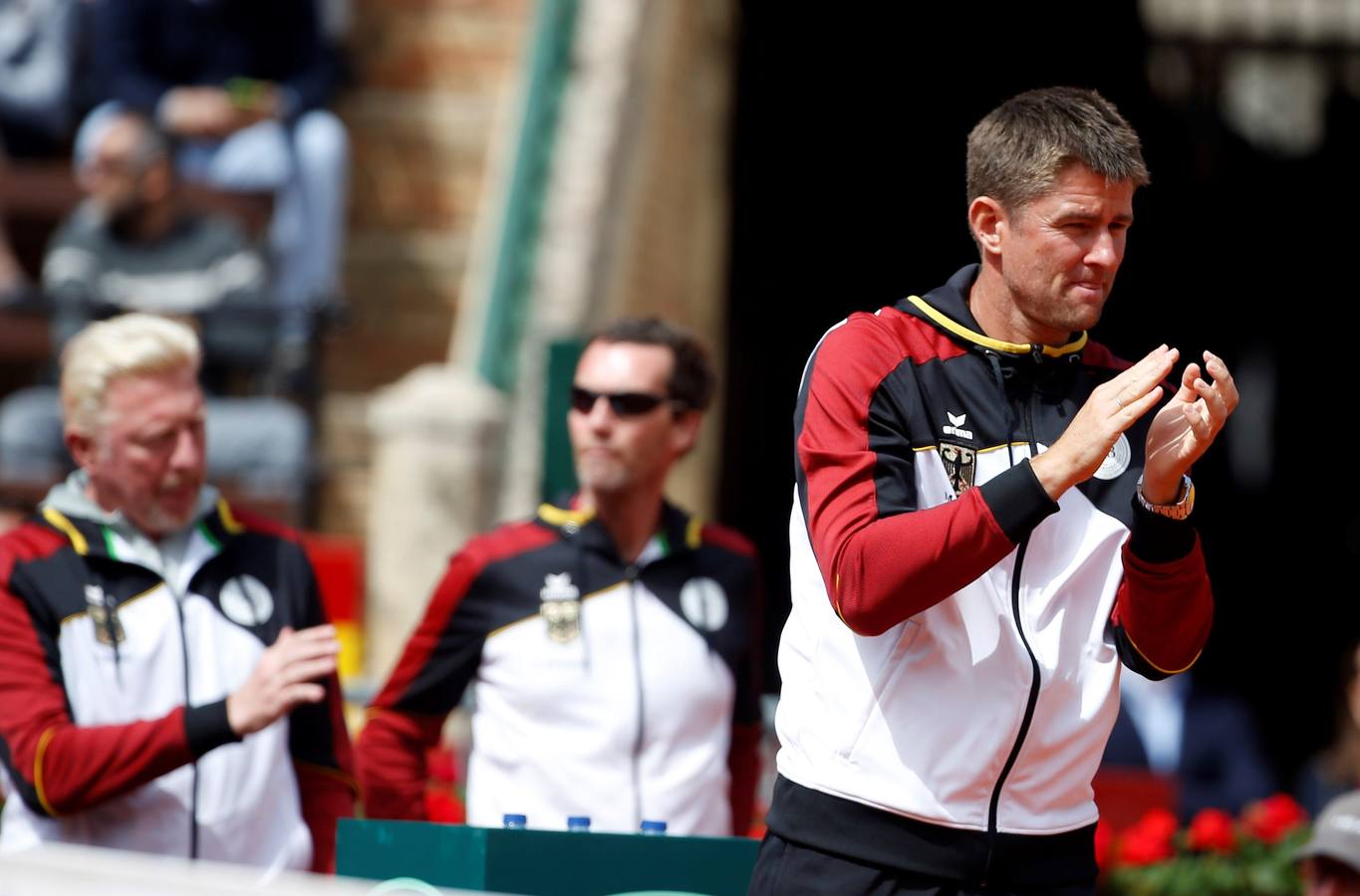 David Ferrer y Alexander Zverev, los protagonistas del primer partido de la eliminatoria de la Copa Davis entre España y Alemania. 