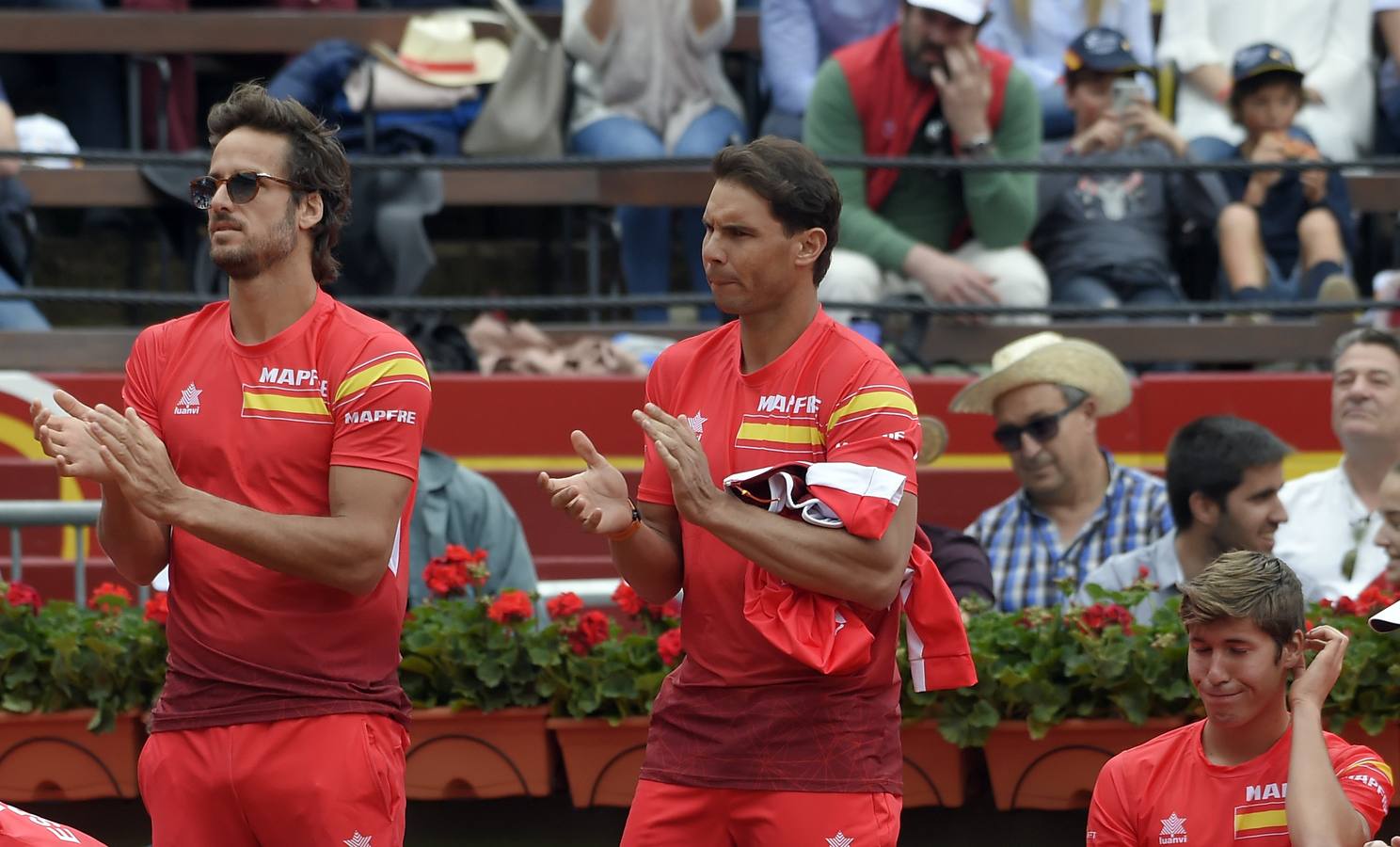 Rafael Nadal, número 1 mundial, disputó el cuareto partido de la elminatoria entre España y Alemania ante Alexander Zverev.