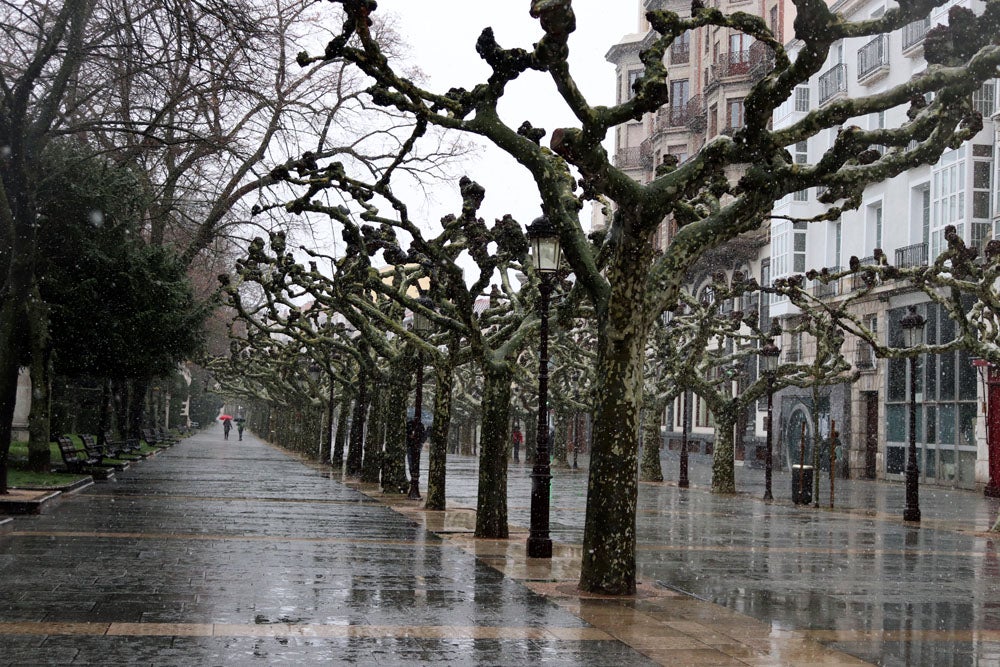 Fotos: La nieve continúa el martes en Burgos