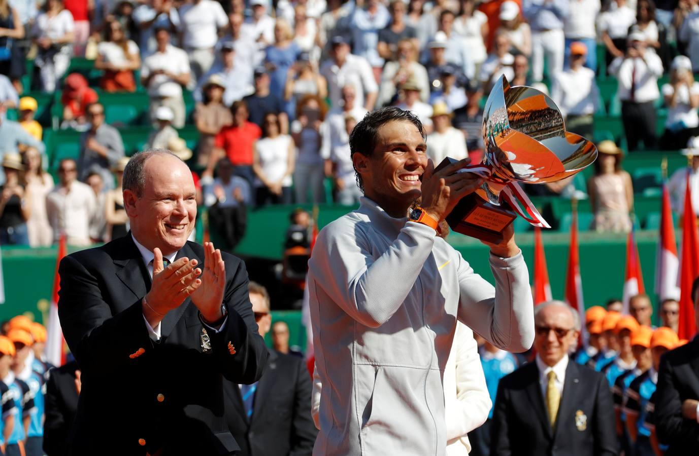 Las mejores imágenes de la final del Master 1.000 de Montecarlo entre el español Rafa Nadal y el japonés Kei Nishikori.