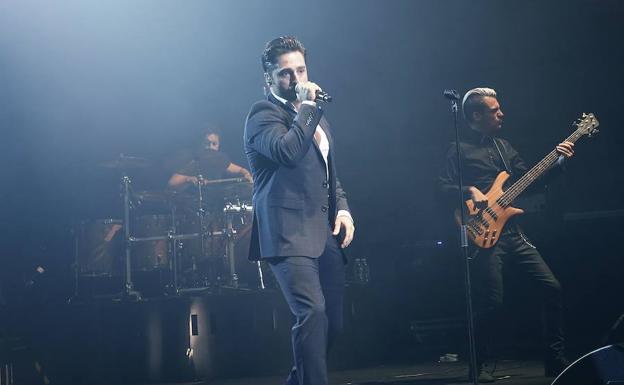 David Bustamante, durante una de sus últimas actuaciones en Valladolid. 