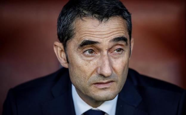 Ernesto Valverde, durante el partido ante el Levante. 