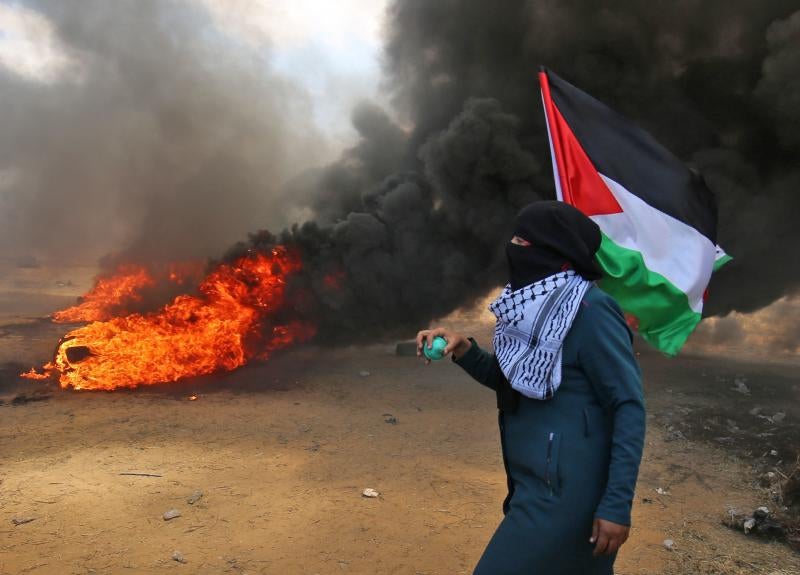 Más de cuarenta muertos y más de un millar de fallecidos en Gaza, en las protestas contra la embajada de EE UU en Jerusalén