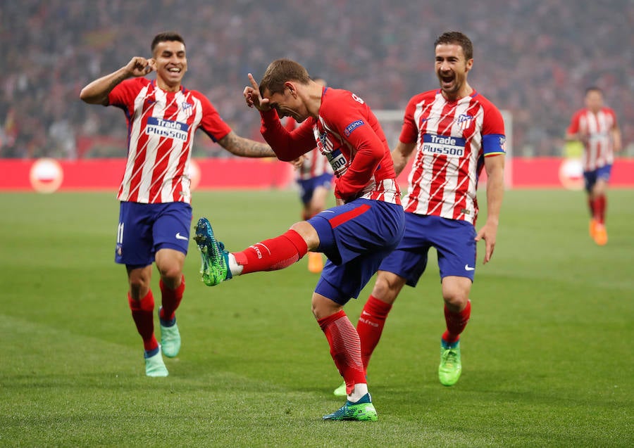 Dos tantos de Antoine Griezmann y otro de Gabi le sirvieron al Atlético de Madrid para derrotar en Lyon al Olympique de Marsella y conquistar su tercera Europa League. 