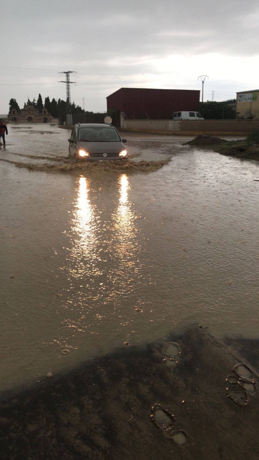 Fotos: Una tormenta inunda las calles de La Seca