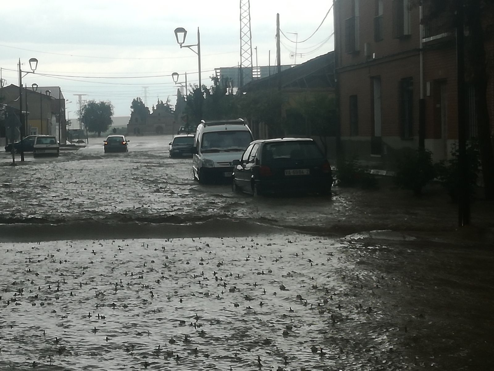 Fotos: Una tormenta inunda las calles de La Seca