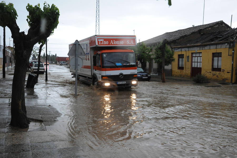 Fotos: Una tormenta inunda las calles de La Seca