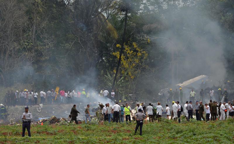 El aparato siniestrado, un Boeing 737 de la compañía Cubana de Aviación, se dirigía a Holguín con 113 personas a bordo