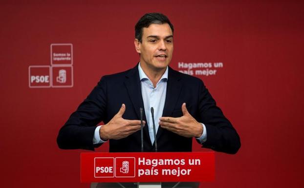 Pedro Sánchez, tras la Ejecutiva Federal.