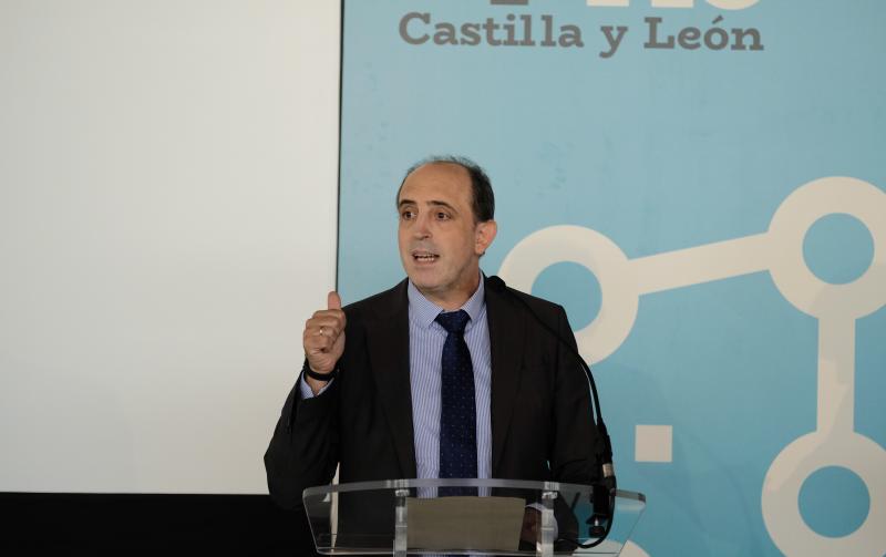 Imagen. Juan Carlos Prieto, durante su charla. 