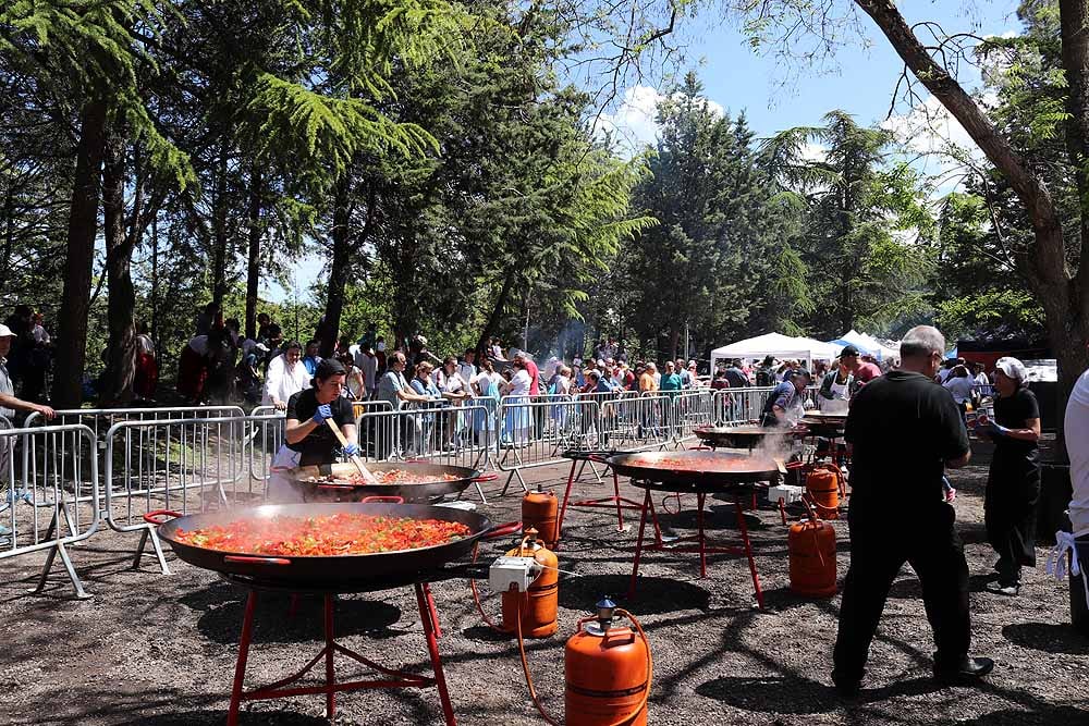 Burgos ha celebrado su tradicional Romería de la Virgen Blanca, con subida al Castillo y paellada