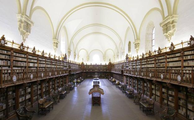 Imagen de la Biblioteca Histórica de laUSAL, donde se conservan documentos de gran valor.