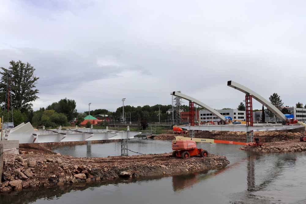 Fotos: Así avanzan las obras en el Puente de las Rebolledas