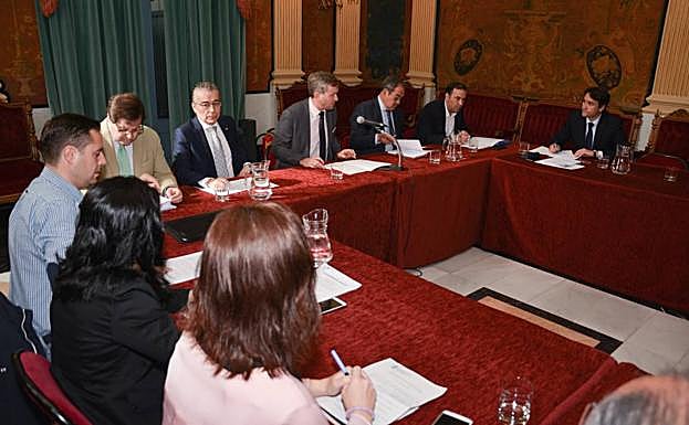 Momento del Consejo Social, celebrado esta mañana