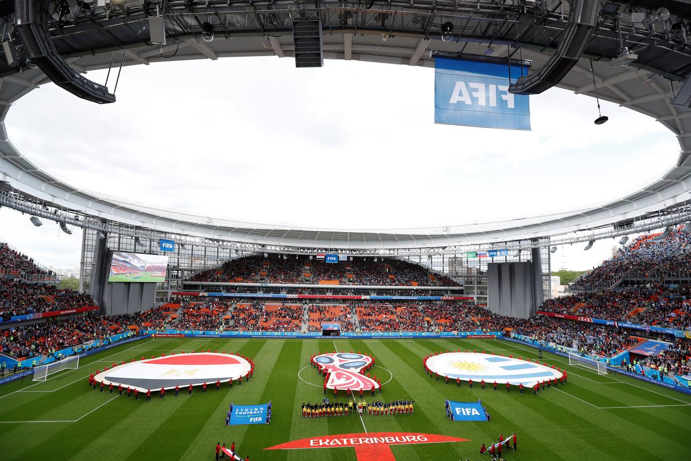 Las mejores imágenes del segundo partido del Mundial de Rusia del Grupo A, entre Egipto y Uruguay. 