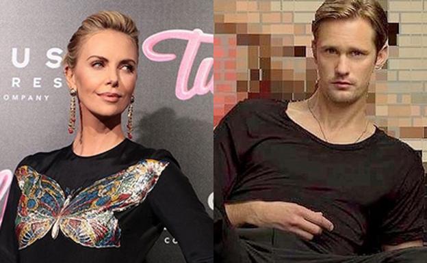 Charlize Theron y Alexander Skarsgard. 