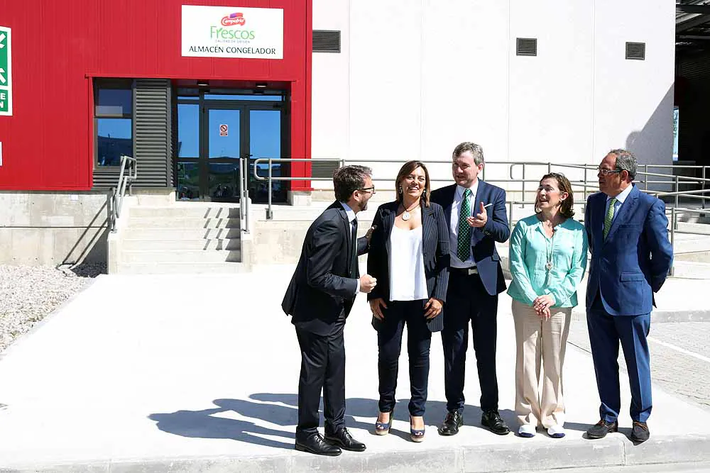 Fotos: Visita institucional al nuevo almacén congelador de Campofrío Frescos