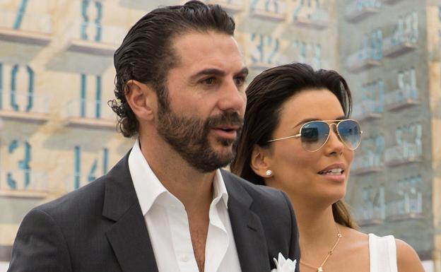 Eva Longoria y su marido José Antonio Bastón. 