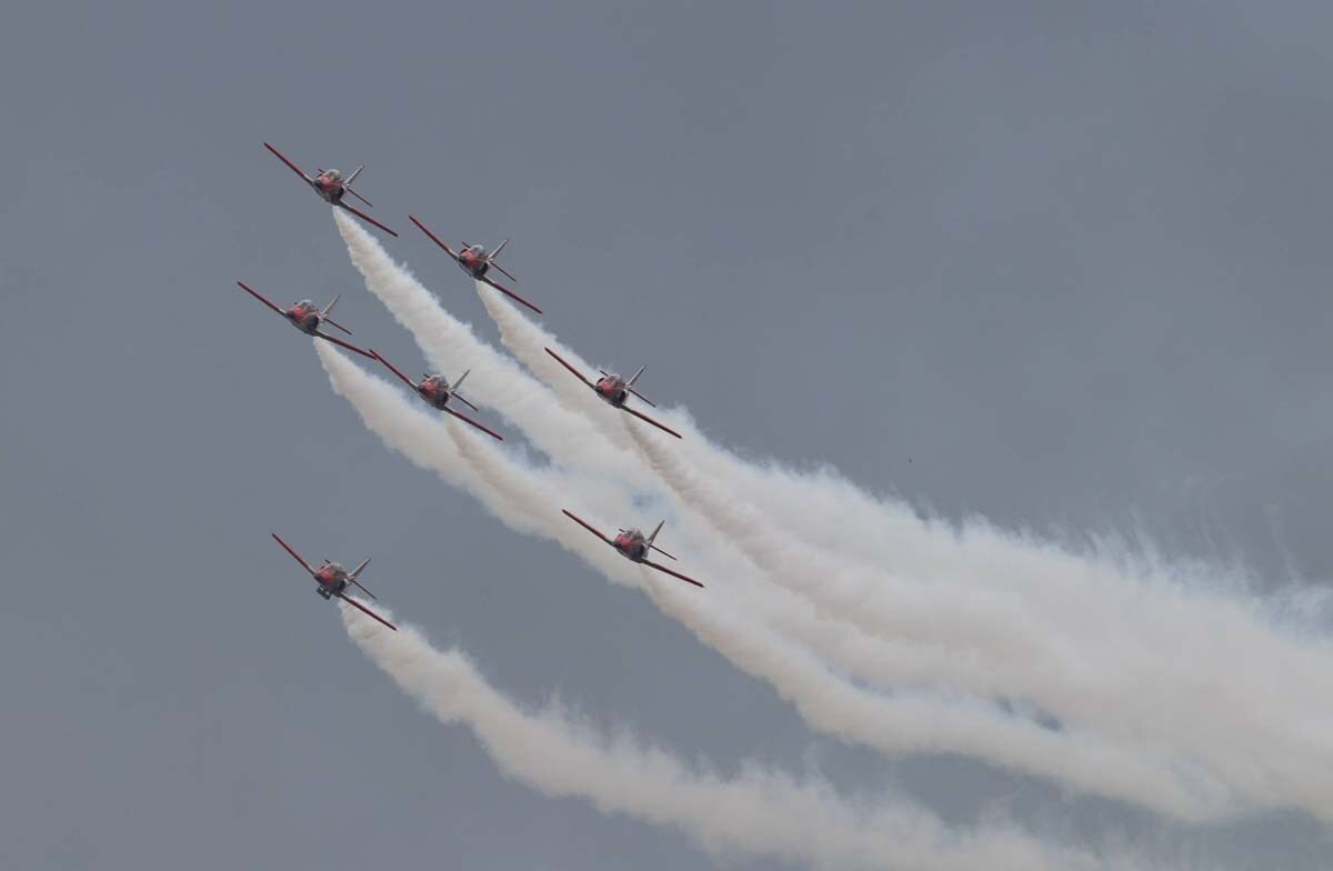 Fotos: Exhibición de la Patrulla Águila en Burgos