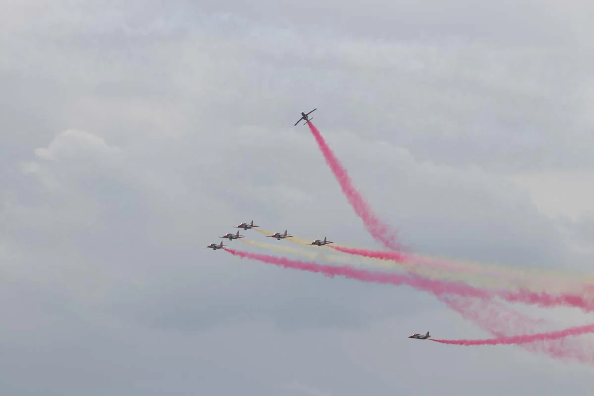 Fotos: Exhibición de la Patrulla Águila en Burgos