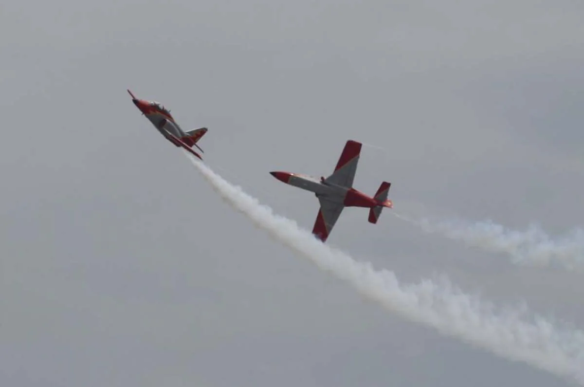 Fotos: Exhibición de la Patrulla Águila en Burgos