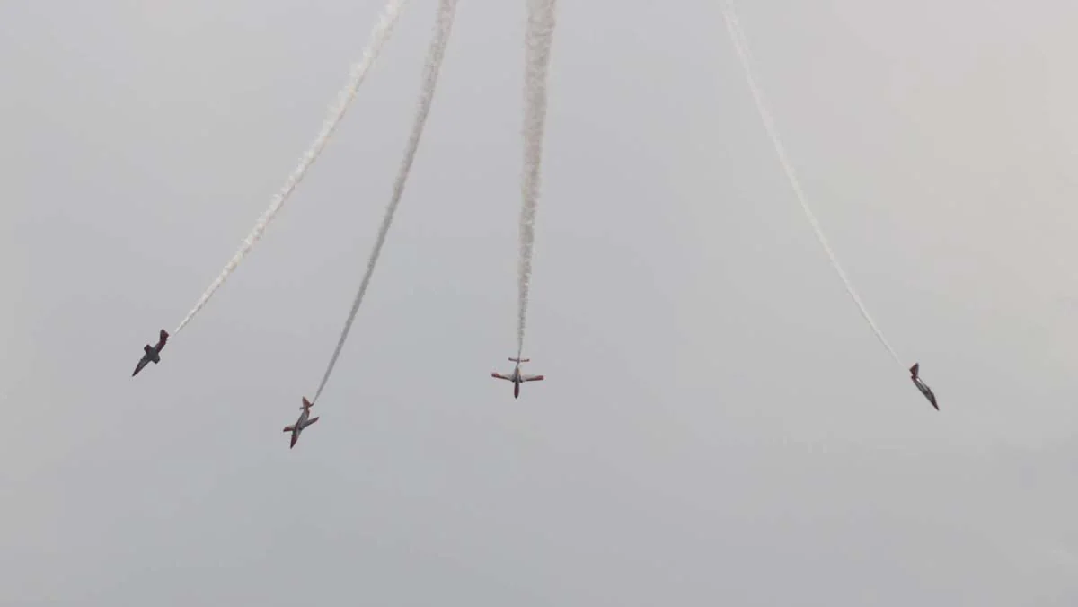 Fotos: Exhibición de la Patrulla Águila en Burgos