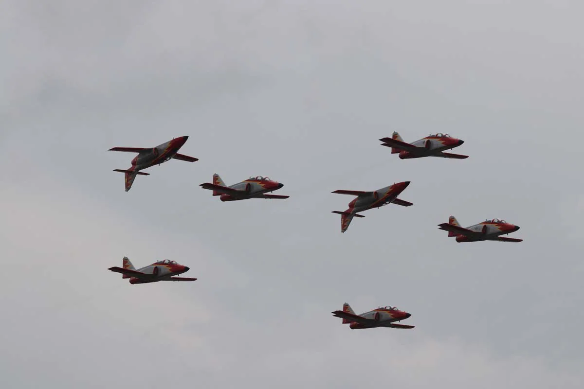 Fotos: Exhibición de la Patrulla Águila en Burgos