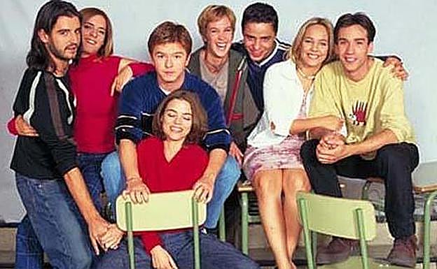 Actores de la serie 'Compañeros'. 