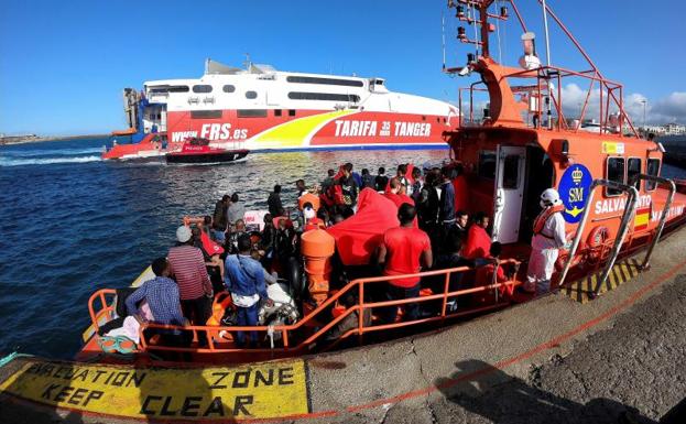 Inmigrantes en Tarifa.