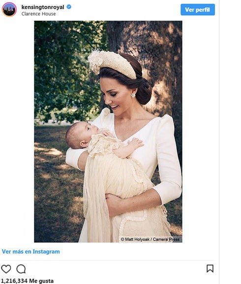 La madre con el pequeño Louis. 