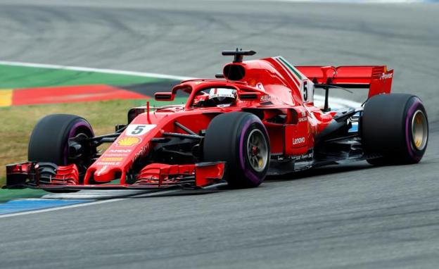 Sebastian Vettel, en la clasificación. 