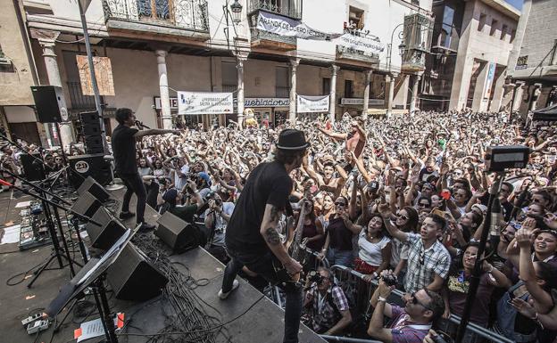 Actuación del grupo Sidonie durante la pasada edición del Sonorama. 