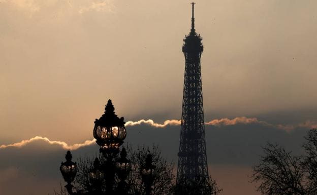 Vista de la torre Eiffel. 