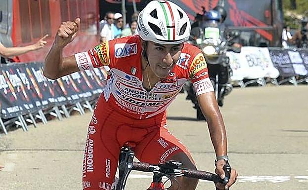 Imagen de la llegada de Sosa a meta