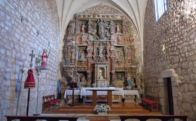 El retablo de Felipe Vigarny, en la iglesia de Santa Eulalia de Cardeñuela Riopico.