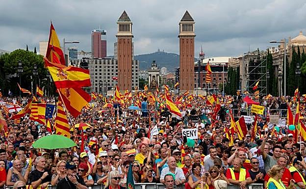 Protesta en Barcelona.
