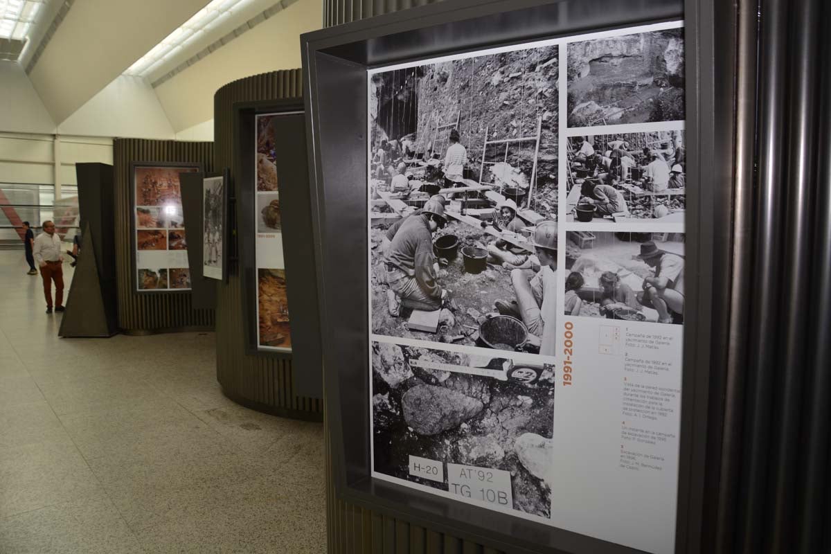 El Museo de la Evolución Humana acoge la exposición temporal sobre el 40 aniversario del inicio del proyecto investigador de Atapuerca.