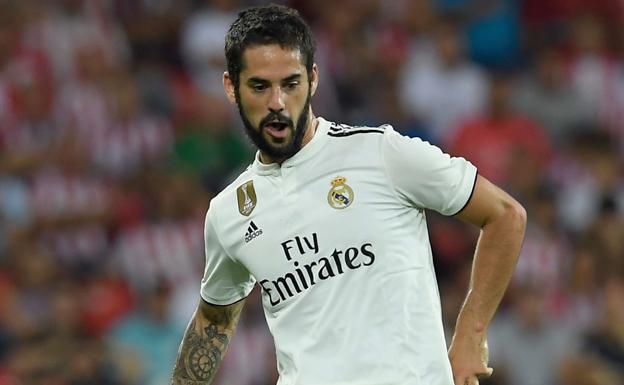 Isco Alarcón durante un partido con el Real Madrid. 