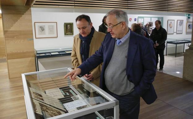 Severiano Hernández, en una exposición en el CDMH.